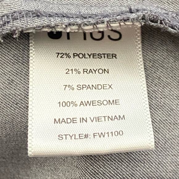 FIGS Technical Collection Casma Three-Pocket Scrub Top Graphite Women’s Size XL - Picture 10 of 13